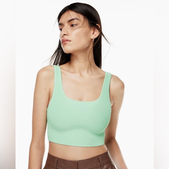 Babaton Sculpt-knit Squareneck Top - Picture 1 of 2